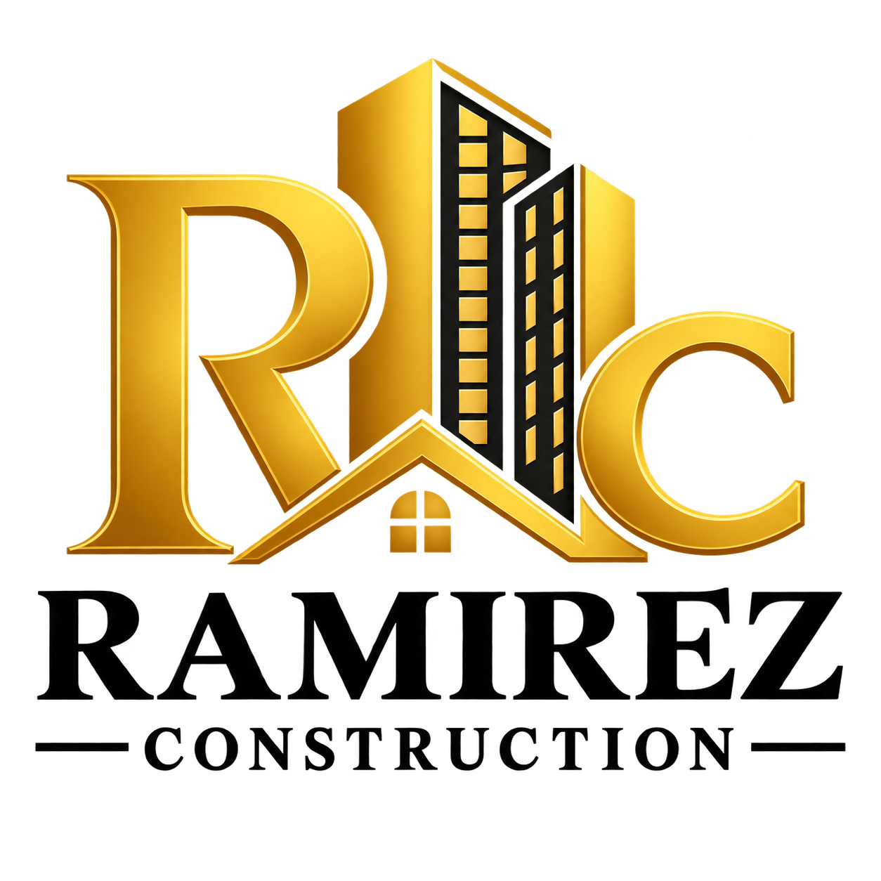 Ramirez Construction Gold Emblem